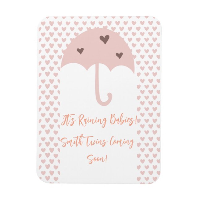 Det Regnar Tvillingar Graviditetsmagnet Magnet (Vertikal)