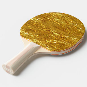 DET RENA GULD- mönster/guld omkullkastar Pingisracket