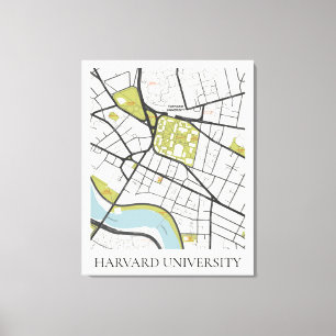 DET RENA HARVARDUNIVERSITETET MASSACHUSETTS CANVASTRYCK