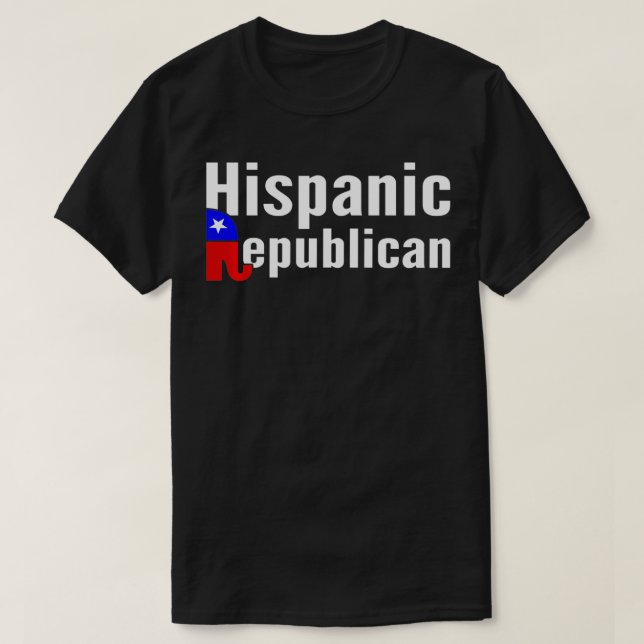 Det republikanska Konservativet Hispanic T Shirt (Design framsida)