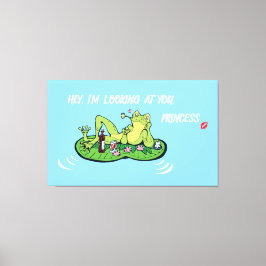 Det retcherade Kanvastrycket Alla hjärtans dag, un Canvastryck