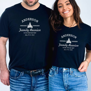 Det Retro familjmötet eller snubblar   lantliga T-shirt