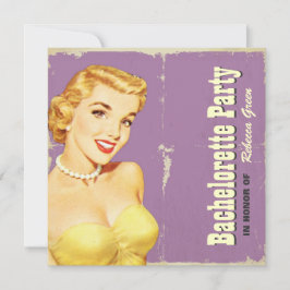 det retro modmönster klämmer fast upp inbjudningar