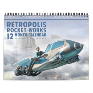 Det Retropolis raket fungerar kalendern Kalender
