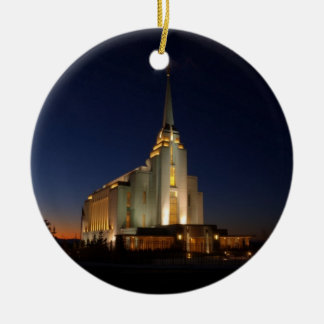 Det Rexburg LDS tempelet Julgransprydnad Keramik