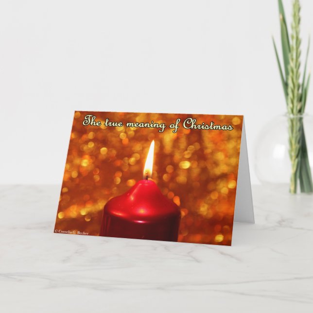 Det riktiga menande av jul helgkort (Framsida)