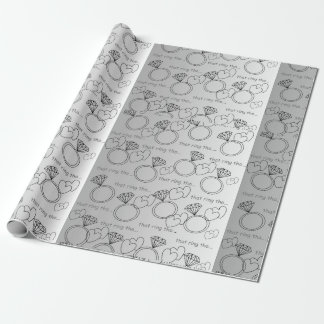 DET RING FÖR.... Papper radbrytning Presentpapper