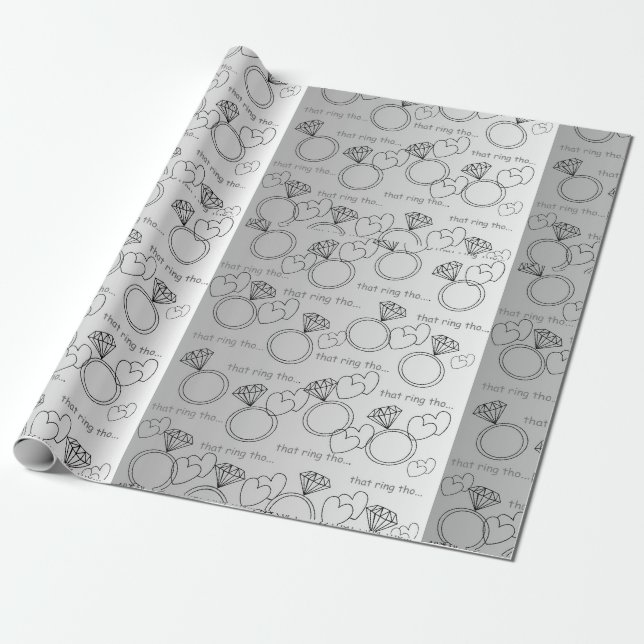 DET RING FÖR.... Papper radbrytning Presentpapper (Utrullad)