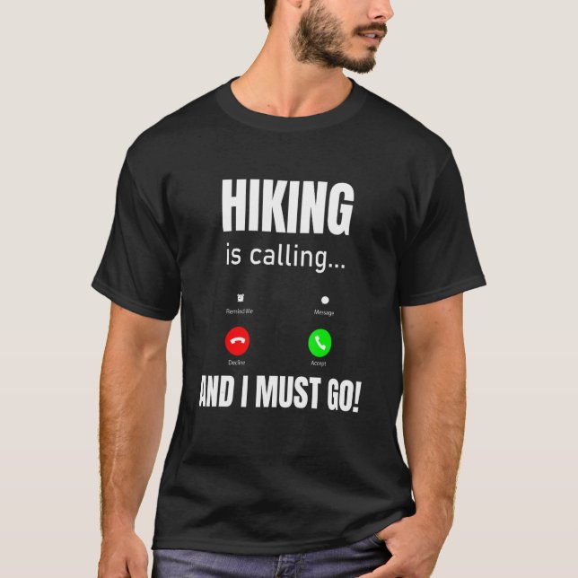 Det ringer och jag måste gå t shirt (Framsida)