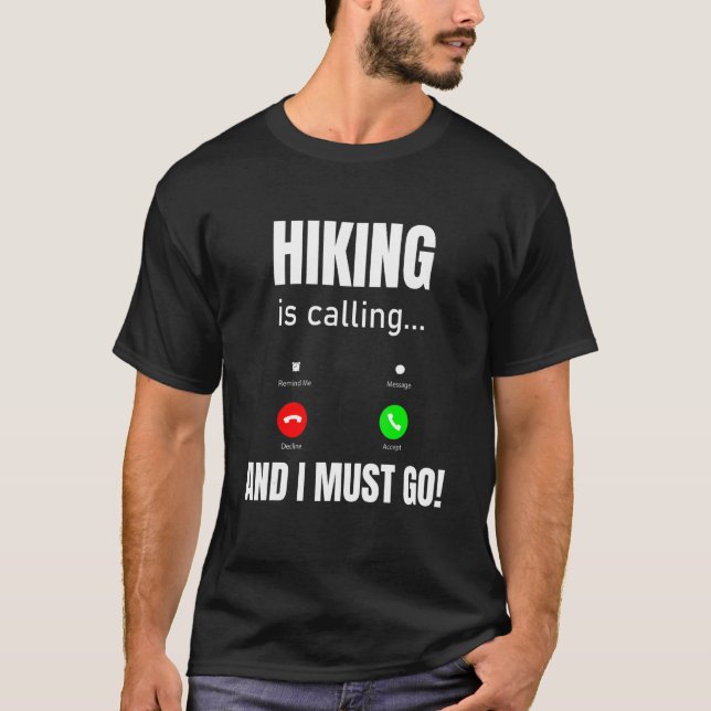 Det ringer och jag måste gå t shirt (Framsida)