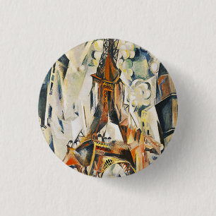 Det Robert Delaunay Eiffel torn knäppas Knapp