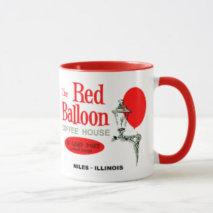 Det röda ballongkaffehuset, Niles, Illinois Mugg