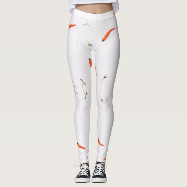 DET RÖDA BARNET. Det är HETT! Leggings (Framsida)