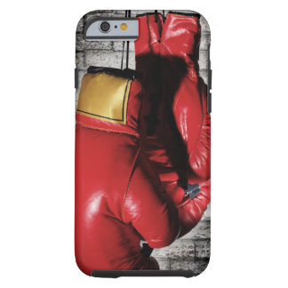 Det röda boxninghandskefodral täcker tough iPhone 6 case