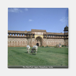 Det röda fort, Agra, Rajasthan, Indien Magnet