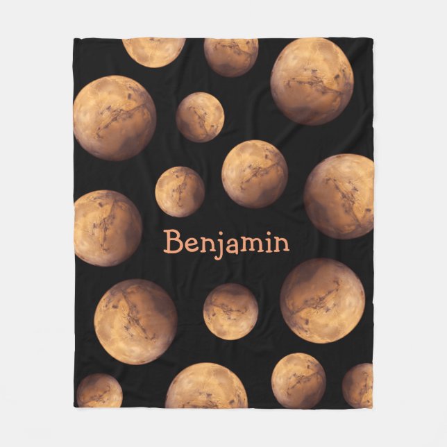 Det röda planet fördärvar fleecefilt (Framsidan)