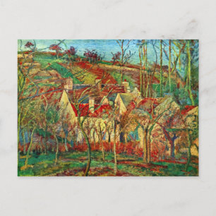 Det röda tak av Camille Pissarro Vykort