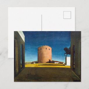 Det röda tornet   Giorgio de Chirico    Vykort