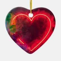Det rökande röda heta valentinohjärtat på en