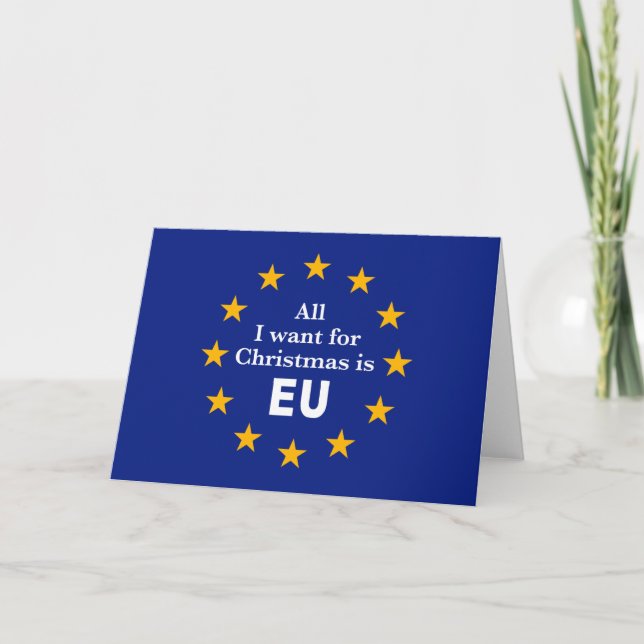 Det roliga Brexit meddelandet, allt som jag önskar Kort (Framsida)