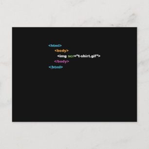 Det roliga dataprogram kodifierar HTML Helg Vykort
