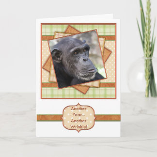 Det roliga födelsedagkortet rynkar kort