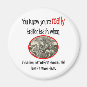 Det roliga släpet parkerar skjortan magnet