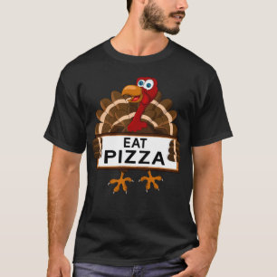 Det roliga småbarn äter gåvan för den PizzaTur T Shirt