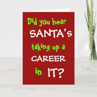 DET roligt beräknande skämt för datorjulkort Helgkort