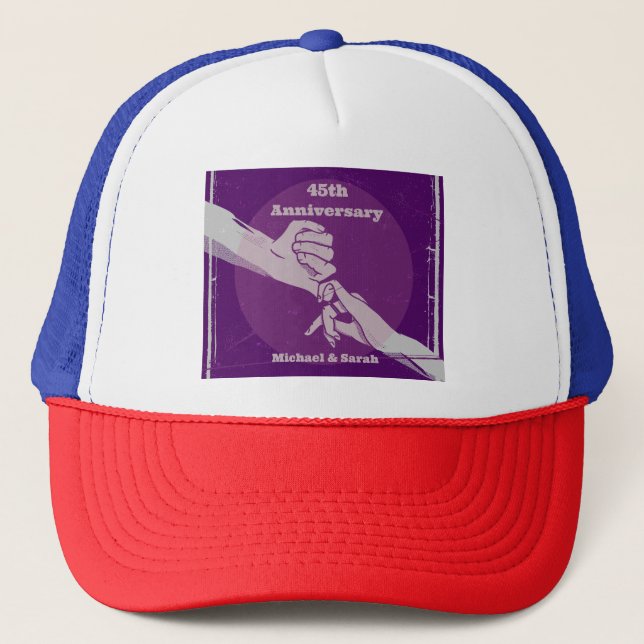 Det romantiska paret som håller händer keps (Framsida)