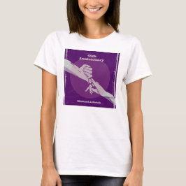 Det romantiska paret som håller händer t shirt