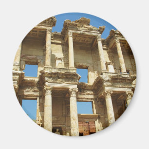 Det romerska Celsus bibliotek, Ephesus, Turkiet Magnet