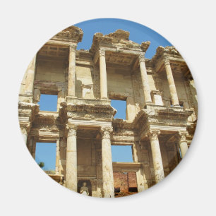 Det romerska Celsus bibliotek, Ephesus, Turkiet Magnet