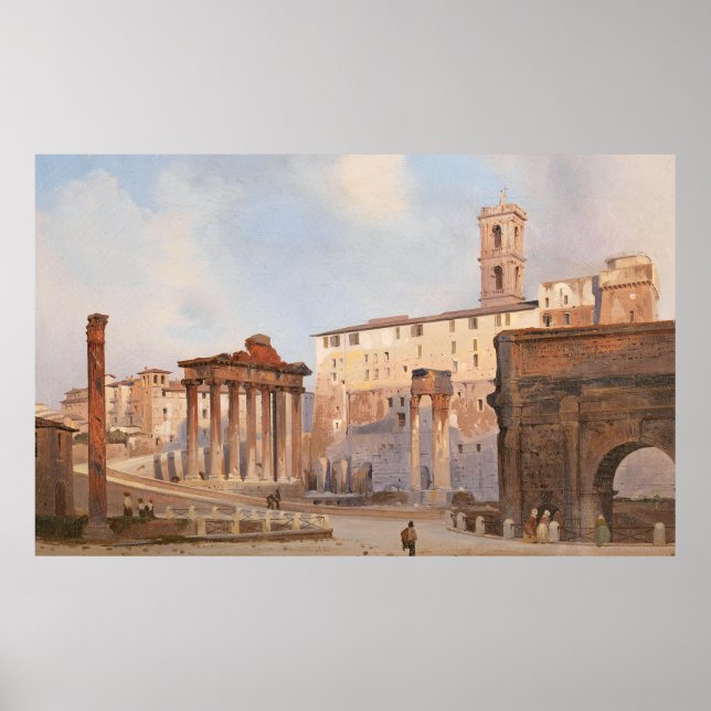 Det romerska forumet med Constantine Arch Poster (Framsidan)