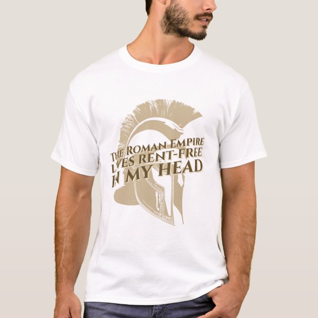 Det romerska imperiet lever hyresfritt i mitt huvu t shirt (Framsida)