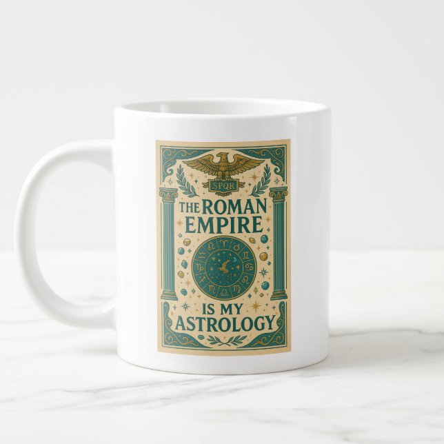 Det romerska riket är min astrologi jumbo mugg (Vänster)