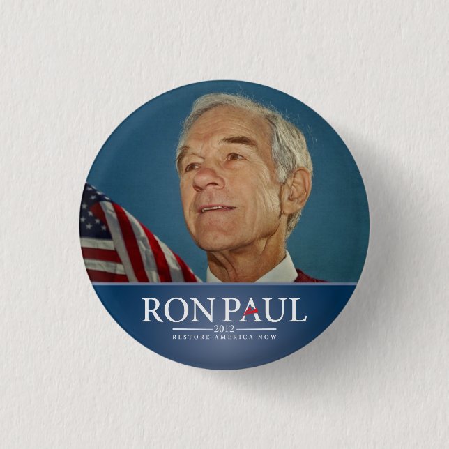 Det Ron Paul återställandet Amerika knäppas nu Knapp (Framsida)