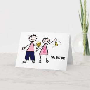 Det rosa bandet Chemo sätta en klocka på kopplar Kort