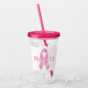 Det rosa bandet skräddarsy det tillfogar namn take away mugg