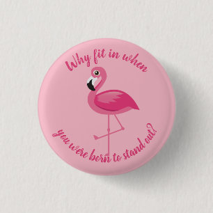 Det rosa Flamingostativ ut gör inte färdigt in Knapp