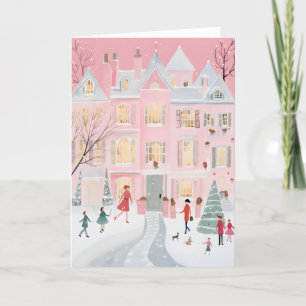 Det rosa huset Impressionistisk konst Helgkort