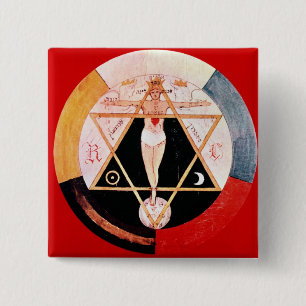 Det Rosicrucian symbolet av det hermetiskt Knapp