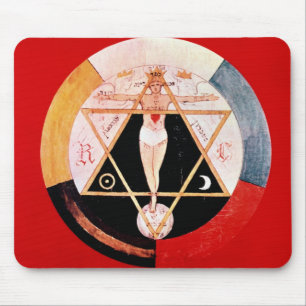 Det Rosicrucian symbolet av det hermetiskt Musmatta