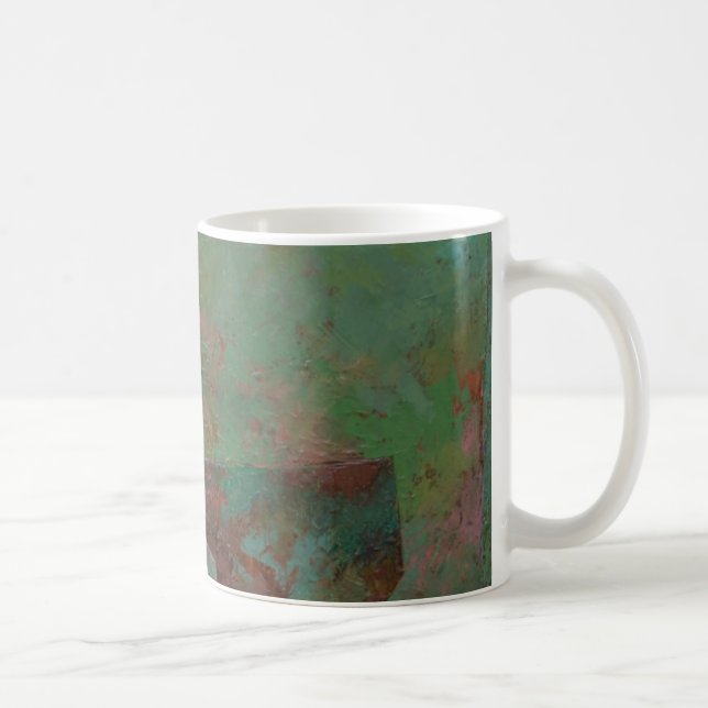 Det rött och grönten kaffemugg (Höger)