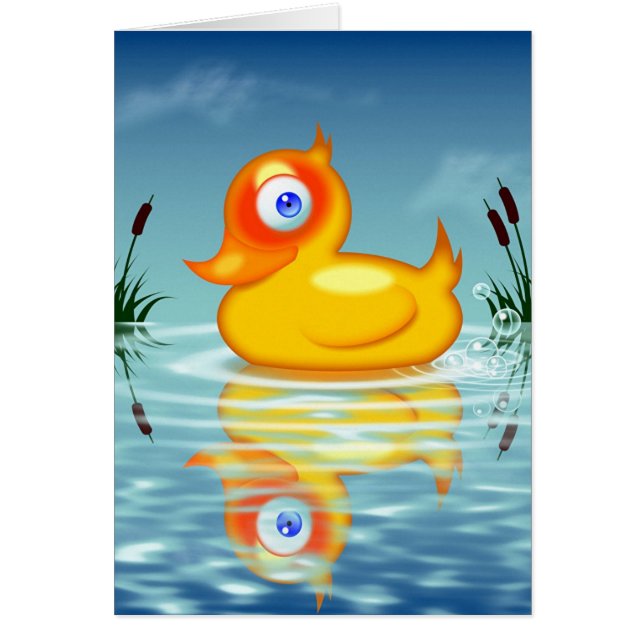 Det Rubber snattret bubblar Hälsningskort (Framsidan)