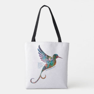 Det Rumi citationstecknet med Hummingbirdtoto Tygkasse
