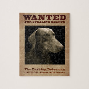 Det rusa Dobermanpussel Pussel