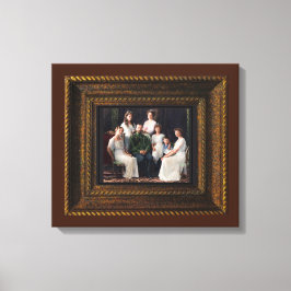 Det ryska Royalet Martyrs Romanov-Kanvastrycket Canvastryck