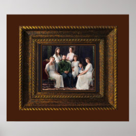 Det ryska Royalet Martyrs Romanov Poster Skriv ut