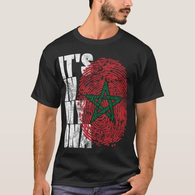 Det_s i min DNA marockanska afrikanska gåvor Moori T Shirt (Framsida)